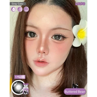 🔥คอนแทคเลนส์✨ขนาดบิ๊กอาย✨Buttered Bean (LULOO) Brown / Gray