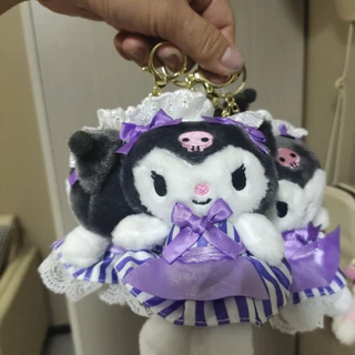 พวงกุญแจตุ๊กตา SANRIO คุโรมิ/เมโลดี้/ปาชา จี้ตุ๊กตาแมว Hello Kitty น่ารัก ชิวาวาน่าเกลียด ห้อยกระเป๋านักเรียนได้