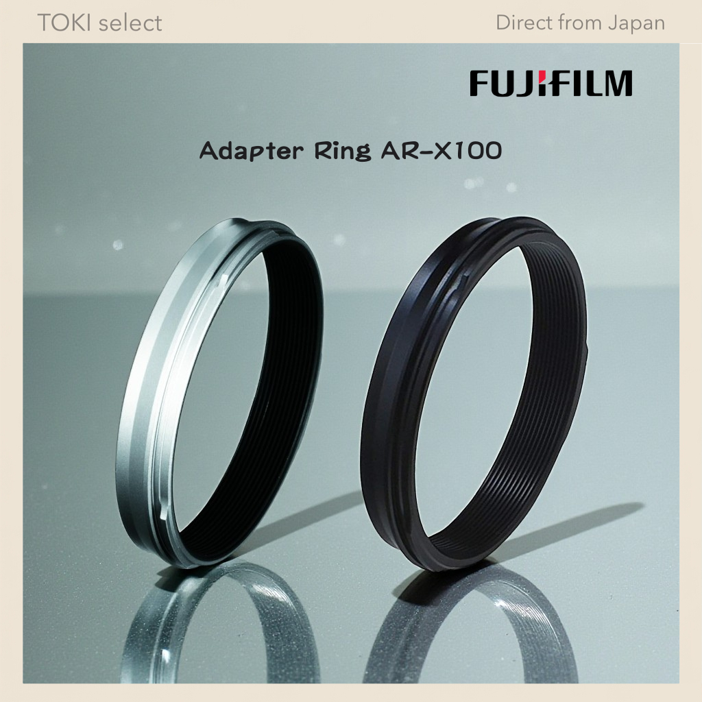 FUJIFILM AR-X100 Adapter Ring for Fujifilm X100V / X100 Series | Genuine Original | Black / Silver