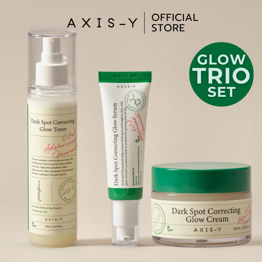 AXIS-Y Glow Perfecting Trio  I  [SET ผิวกระจ่างใส]GlowToner+Glow Serum+Glow Cream
