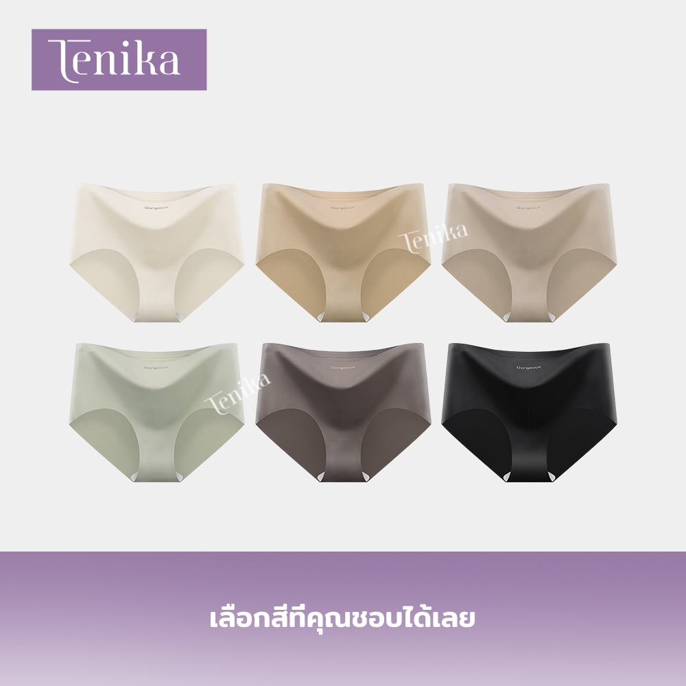 TENIKA Seamless Panties ระบายอากาศดี กางเกงในผู้หญิง （3pcs）