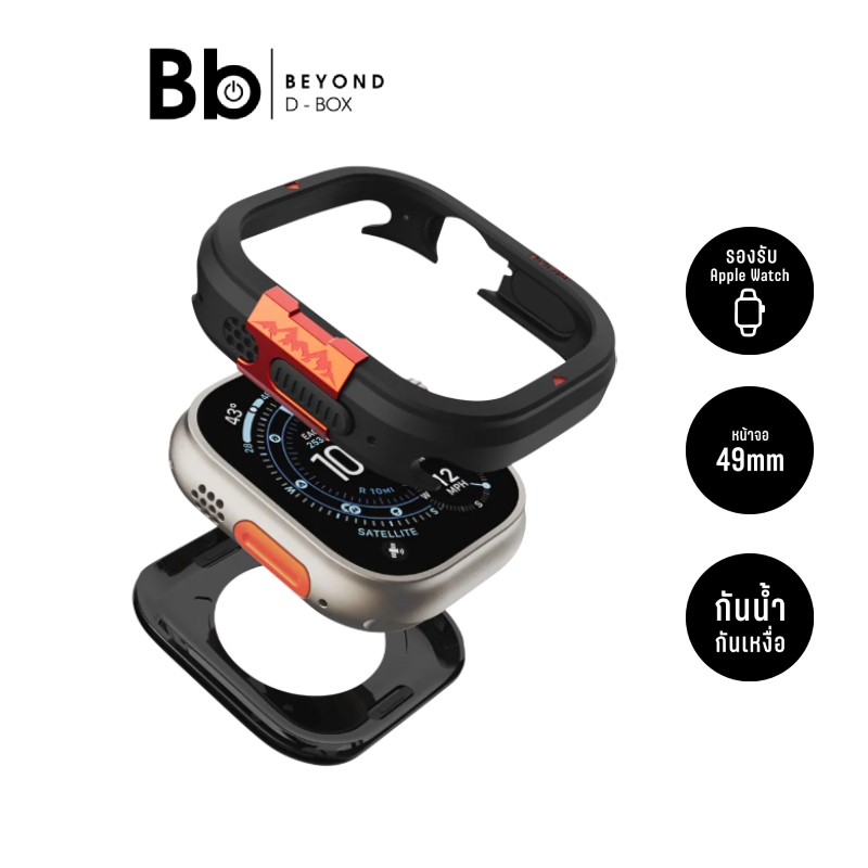 JTLEGEND เคส Apple Watch Ultra (49mm) Terra Black by BB Beyond D-Box
