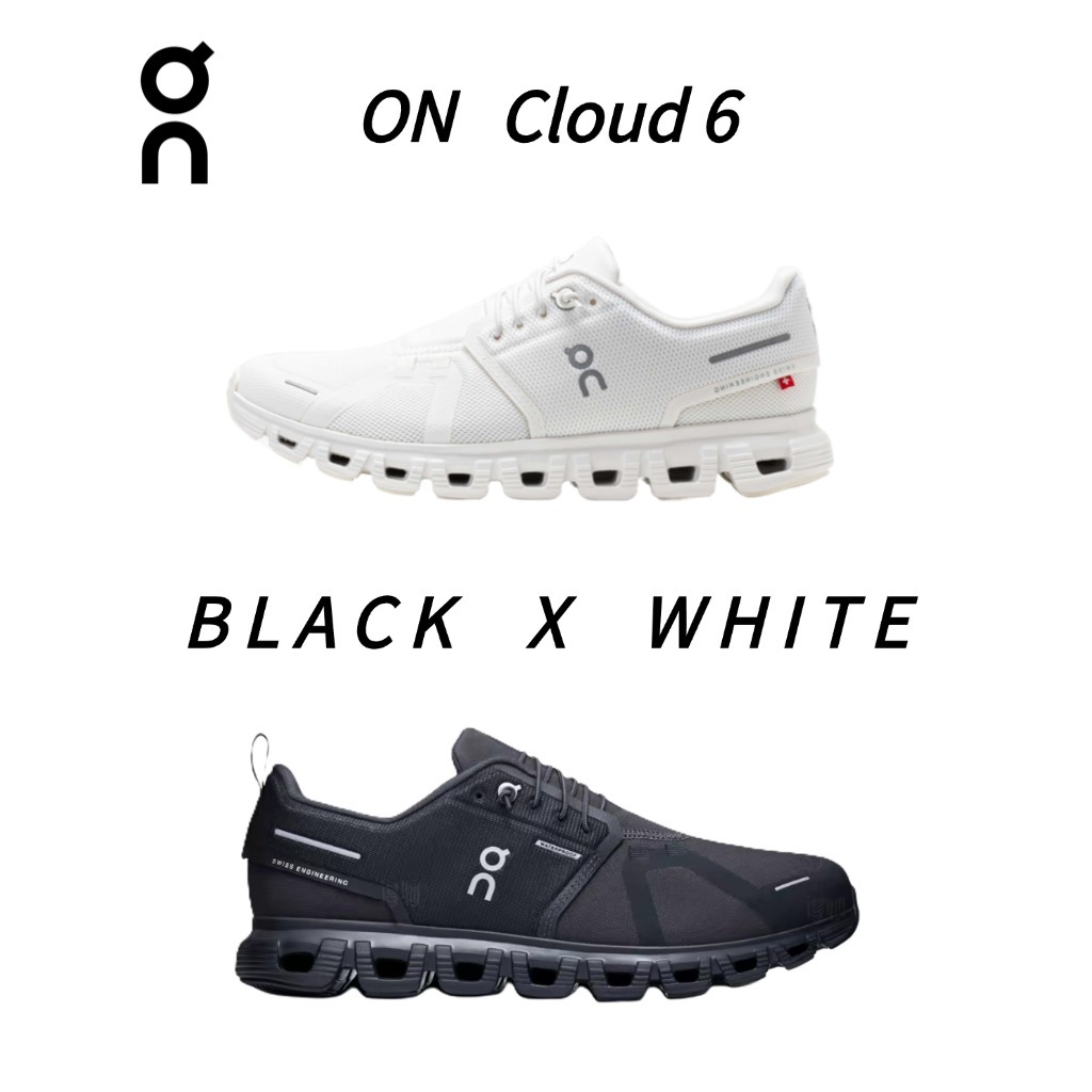 On Cloud 6 ของแท้จาก Official Store รองเท้าผ้าใบสบายทุกวัน Unisex นุ่มนวลระบายอากาศดี เหมาะทำงานท่องเที่ยววิ่งออกกำลังกา