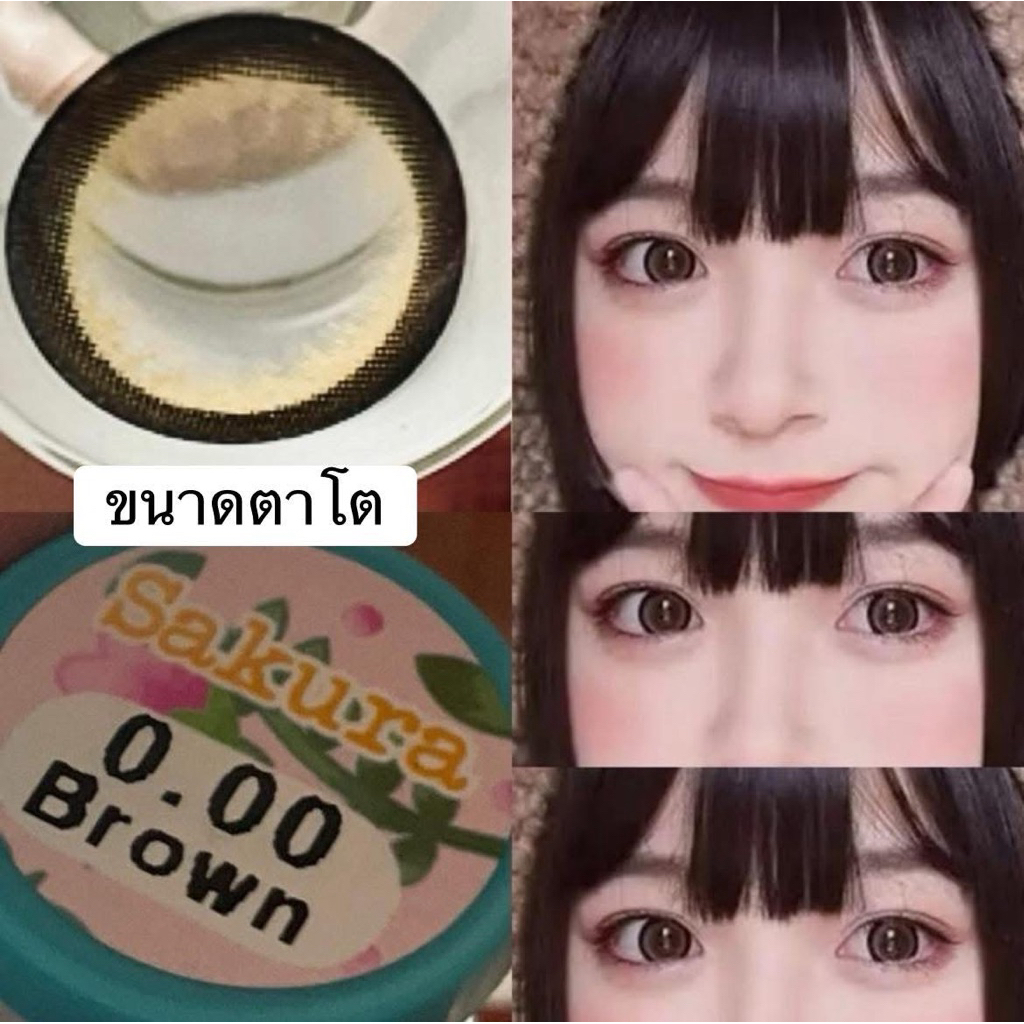 บิ๊กอาย bigeye สีเทา สีน้ำตาล sakura ilens 🩵Gavin คอนเเทคเลนส์ขนาดตาโต 🩵 คอนแทคเลนส์กรองแสง มีเลขที่