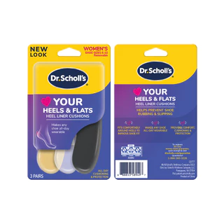Dr.Scholl's Your Heels & Flats Heel Liner Cushions ดร.สกอลล์ ยัวร์ ฮีล แอนด์ แฟลต ฮีล ไลเนอร์ คูเชิ่นส์