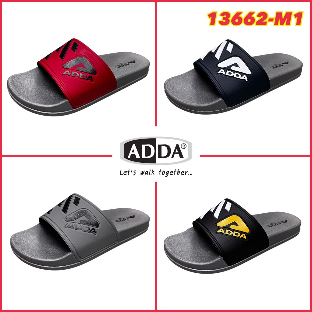 ADDA 13662-M1 รองเท้าแตะสวม รองเท้าแตะผู้ชาย ไซส์ 7-10