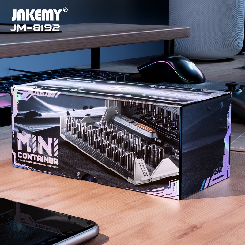 Jakemy JM-8192 180 in 1 Precision ไขควงชุดเครื่องมือ Magnetic CR-V Bits ซ่อมเครื่องมือช่าง
