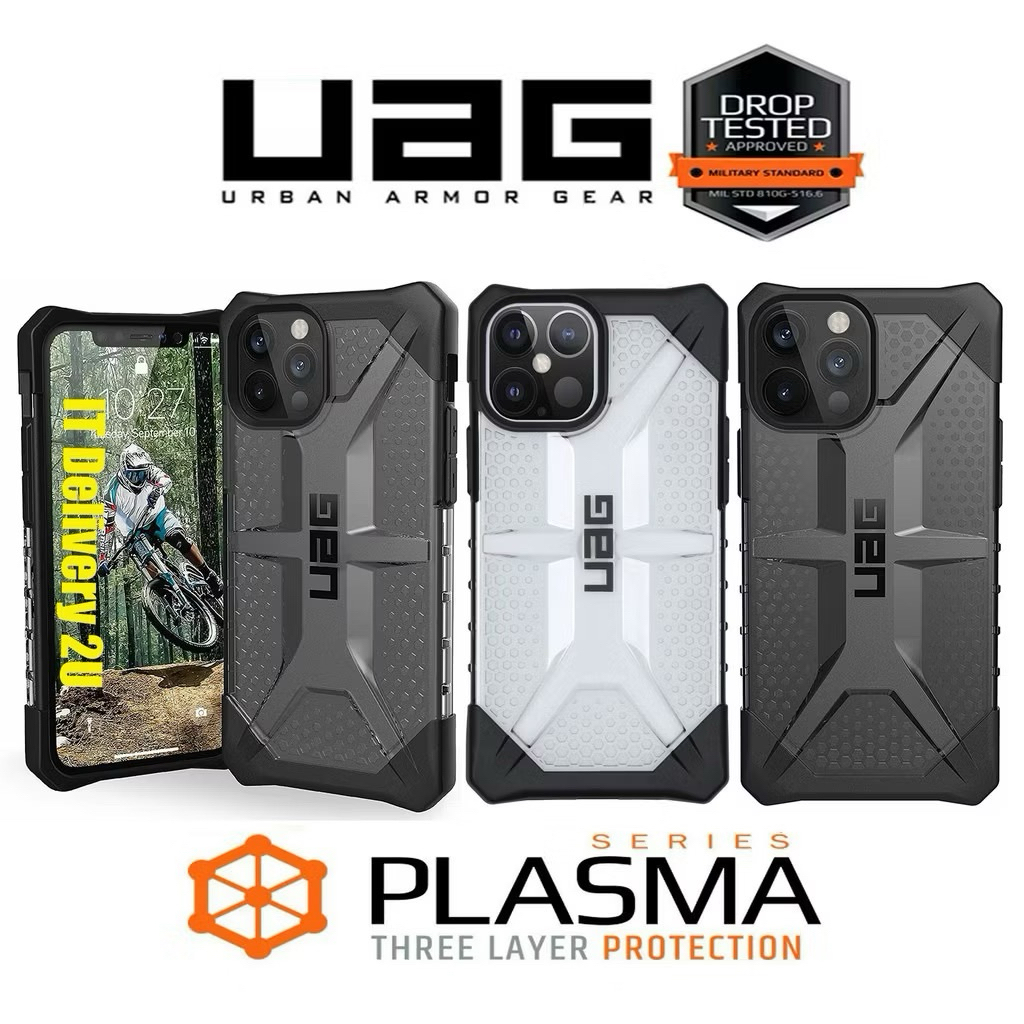 ส่งจากไทย-UAG Case Plasma เคสกันกระแทกแบบใส สำหรับiphone11 -17promax มี2สี ขาวใส ดำชา แข็งแรง กันกระแทกได้ดี พร้อมจัดส่ง