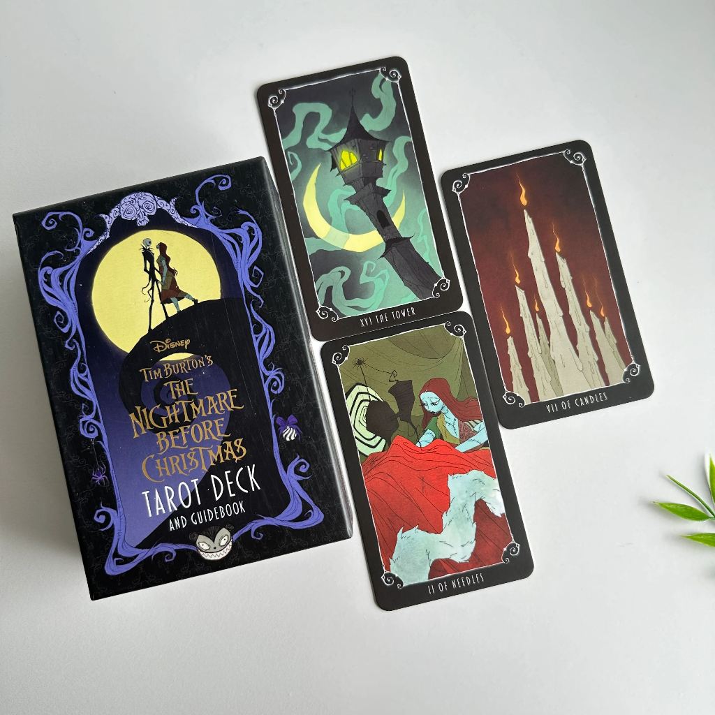 ✨พร้อมส่งแท้💯The Nightmare Before Christmas Tarot Deck and Guidebook🌟🔮 ไพ่ทาโรต์