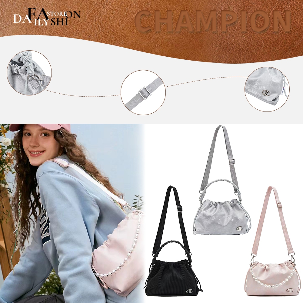 🔥แท้ 100%❗️🌻Champion Houlder Bag✨24*8*16.5ซม กระเป๋าสะพายข้างแฟชั่น🧸🍓