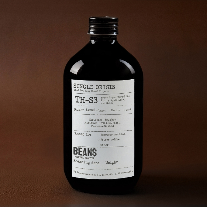 BEANS Coffee Roaster | TH-S3 Single Specialty เมล็ดกาแฟคั่วอ่อน ขนาด 180 g.