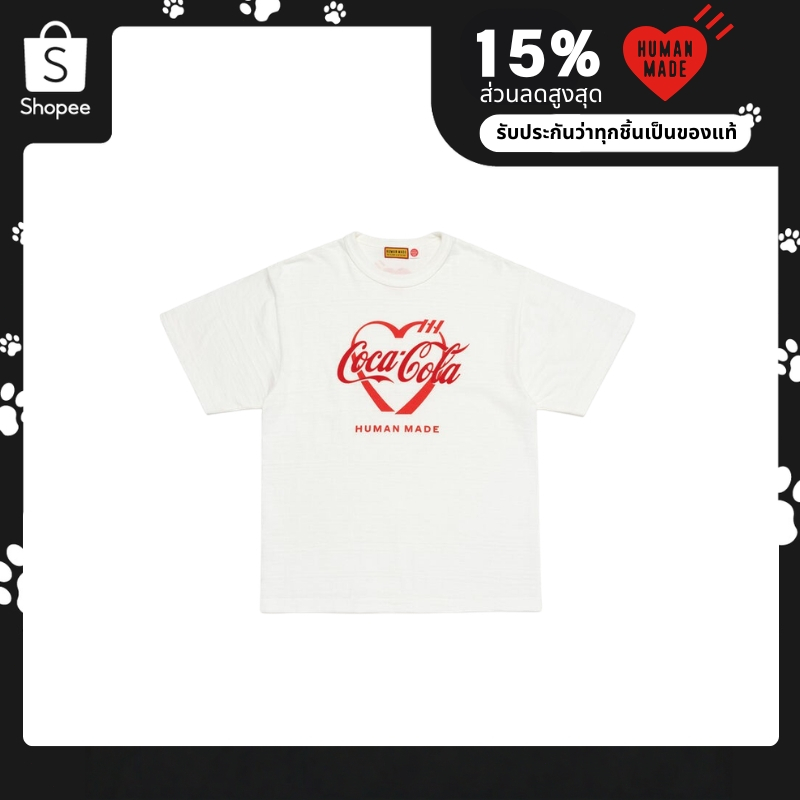 Human Made Coca-Cola GRAPHIC T-SHIRT  เสื้อแขนสั้น เสื้อยืด（ของแท้ 100%）