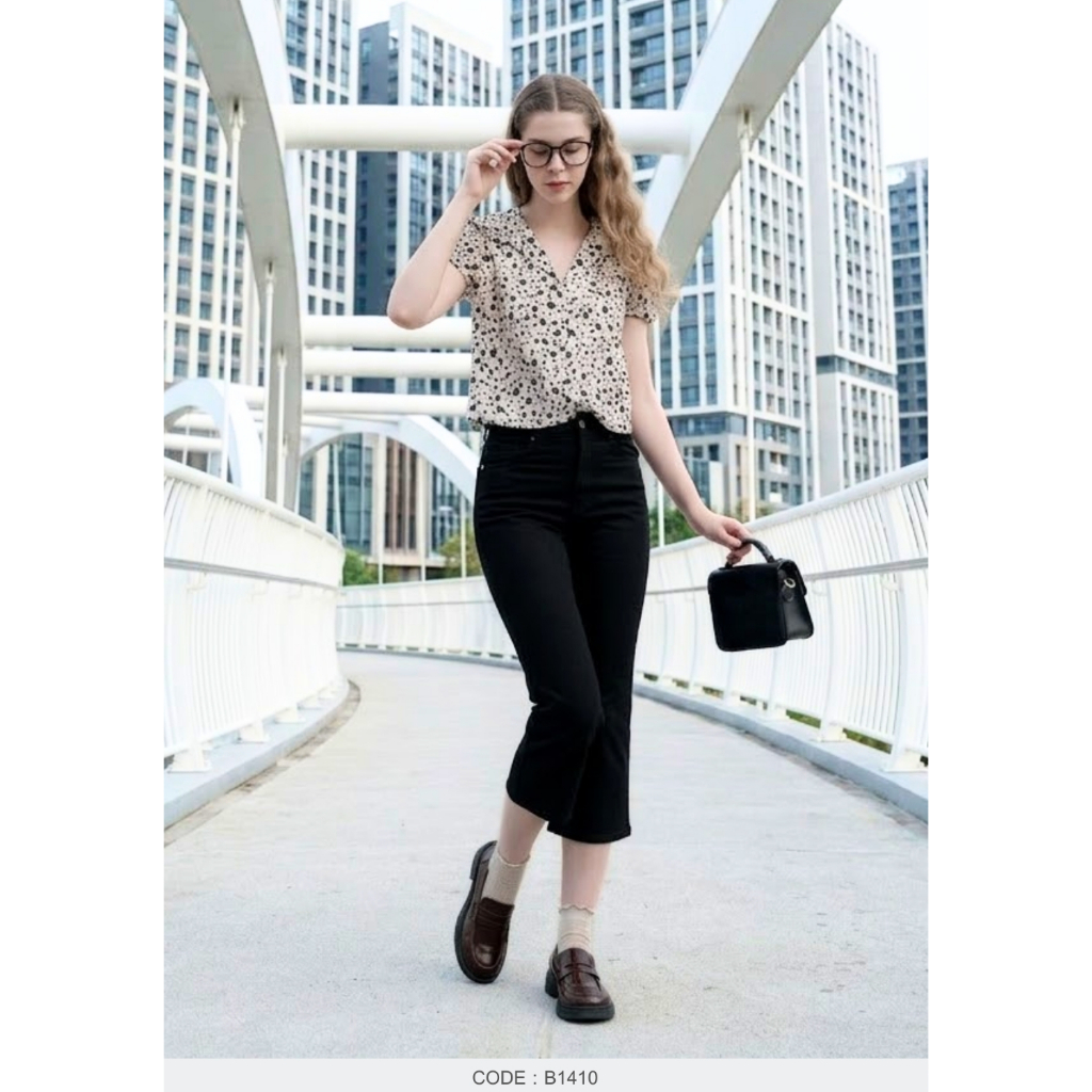 AMILA Blouse AM-B1410 พีชสกิน แขนสั้น IGPU26-3 PCE990