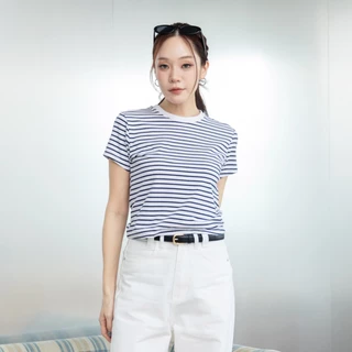 MEET ME - Top 0002 I BASIC JOYS STRIPES เสื้อครอปลายทาง