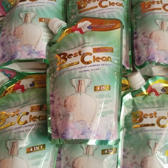 น้ำยาซักผ้า Best clean กลิ่นฟลอรัล x1 ถุง ขนาด 500 มล.