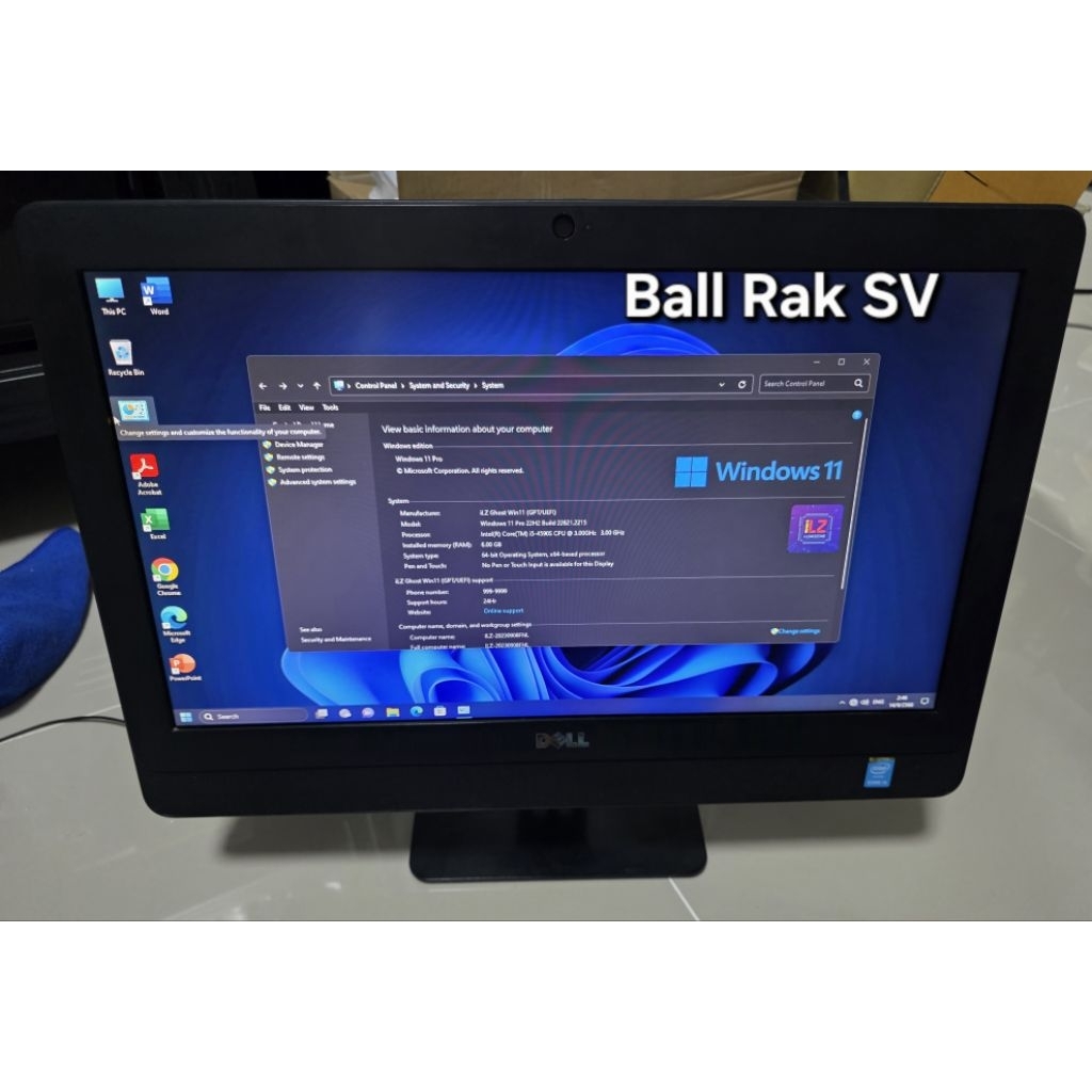 All in one Dell W10B/CPU I5-4590S