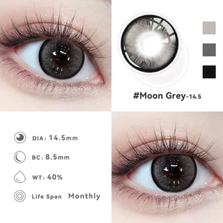 [📢FDA-approved❗]【ซื้อ2คู่แถม ยาหยอดตา】Midroo [COD] เลนส์บิ๊กอายน่ารัก ขยายรูม่านตา Moon Grey-14.5 รายเดือน