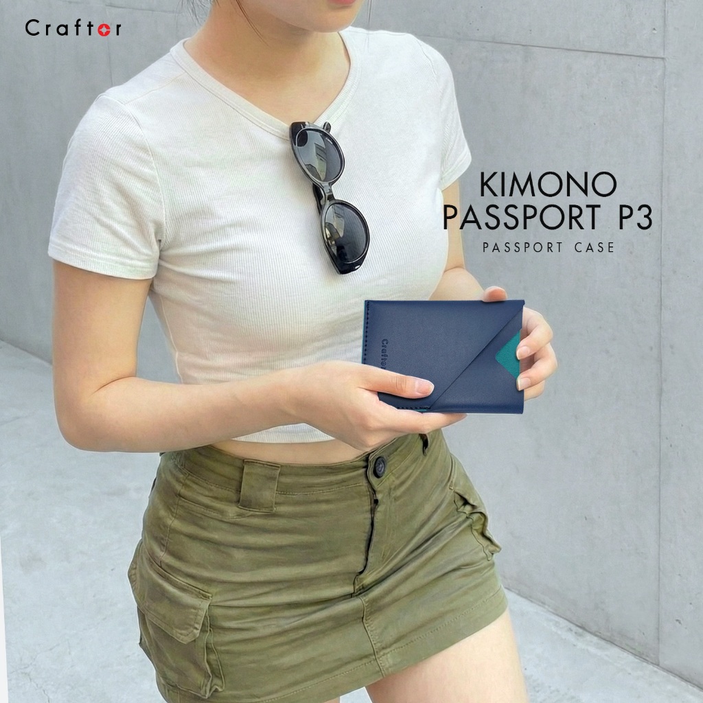 ที่ใส่พาสปอร์ต Kimono Passport Case PU3 – Craftor ราคา ถูกที่สุด ดีลบีเคเค แกลเลอรีภาพที่ 3