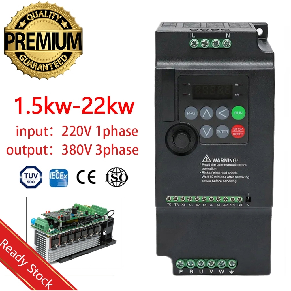220V TO 380V Economical VFD Variable Frequency Drive Converter Inverter ตัวแปลงไดรฟ์ตัวแปรความ 1.5/2
