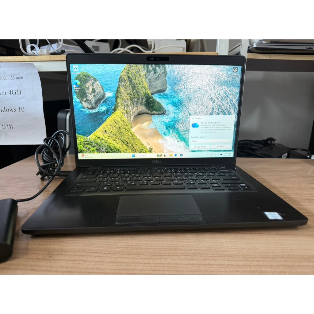 โน้ตบุ๊ค งานช่าง Dell Latitude 5400(i5-8365U/8GB/M.2 256GB) แบต 70% ปุ่ม F3,F7 ไม่ติด รอบเครื่องลอก