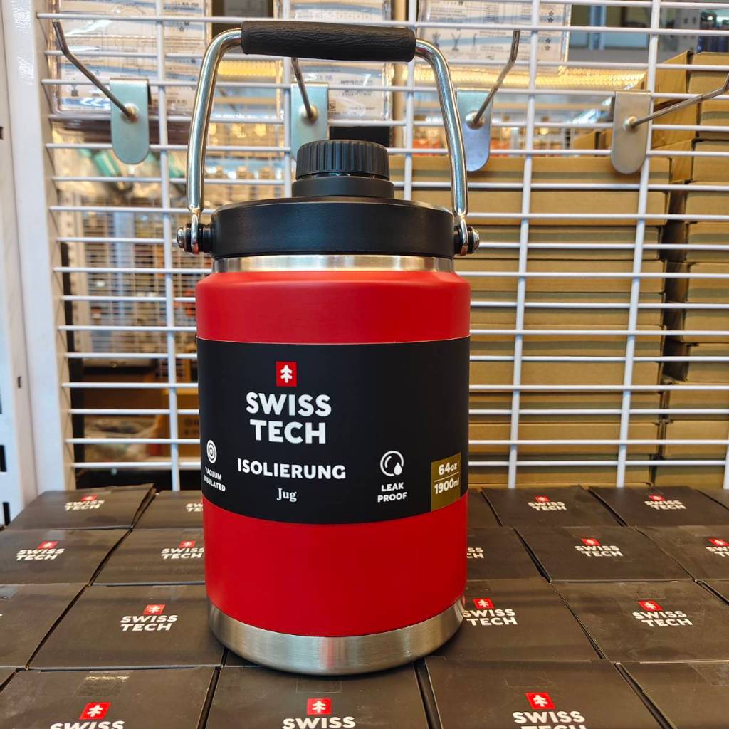 พร้อมส่งจากไทย SWISSTECH รุ่น ST075009 เหยือกน้ำ กระติกน้ำ JUG 64OZ/1892ML สีแดง / SWISS+TECH