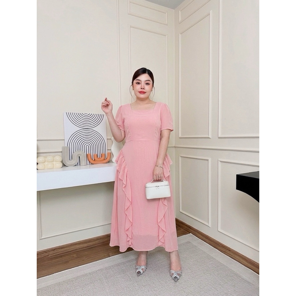 เดรสสาวอวบอ้วนออกงาน/ทำงานสวยเก๋ลัคชูมาก Elegant & Classy