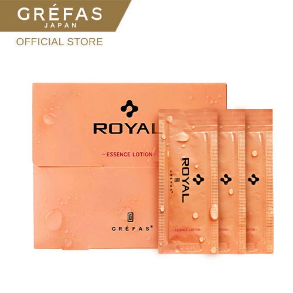 GREFAS ROYAL ESSENCE LOTION 30 ซอง เกรฟาสโรยัล เอสเซ้นส์ โลชั่น ระดับรางวัลชนะเลิศ ลดผิวหมองคล้ำ