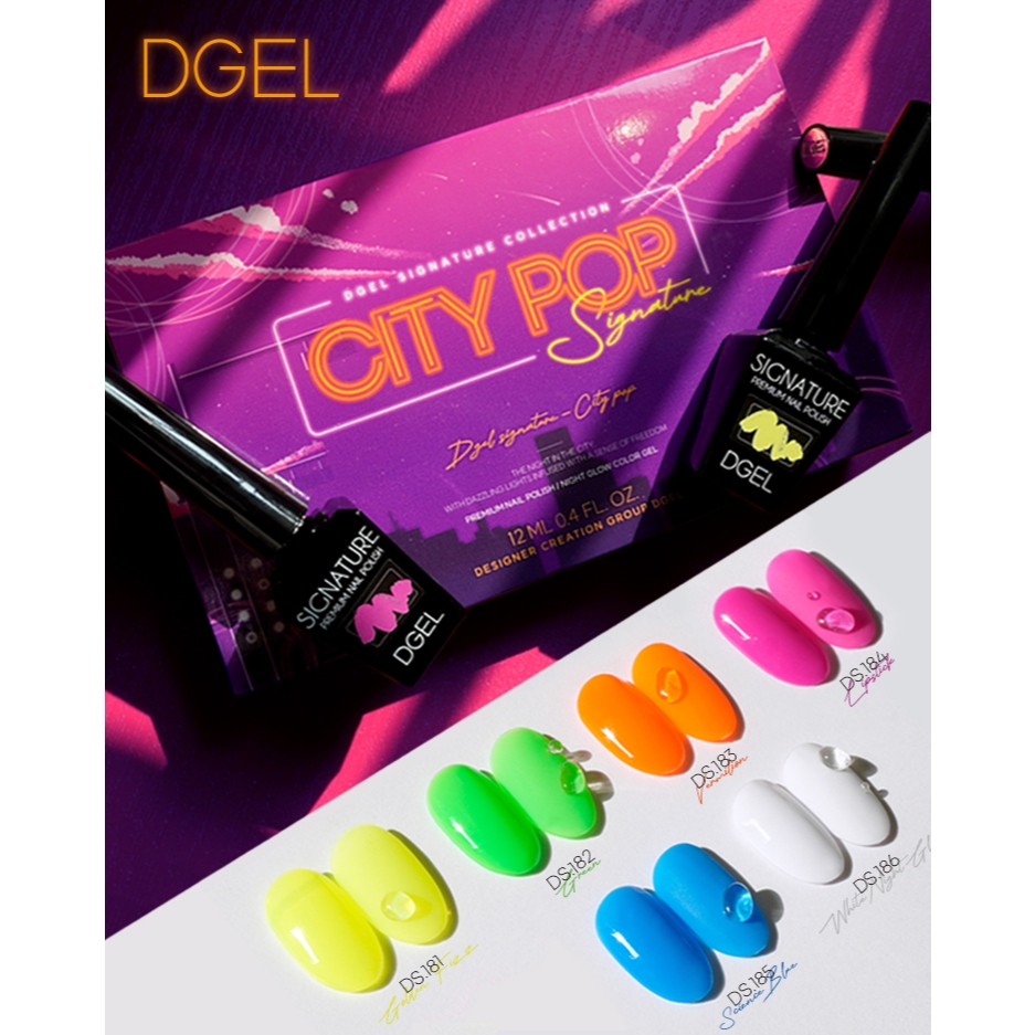 DGEL جل ملون City Pop فسفوري 12 مل — صورة 2