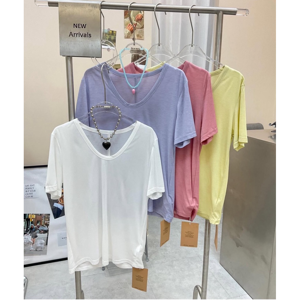 Summer เสื้อยืด ผ้าเนื้อดี🇰🇷งานWendy&Co🩷🤍