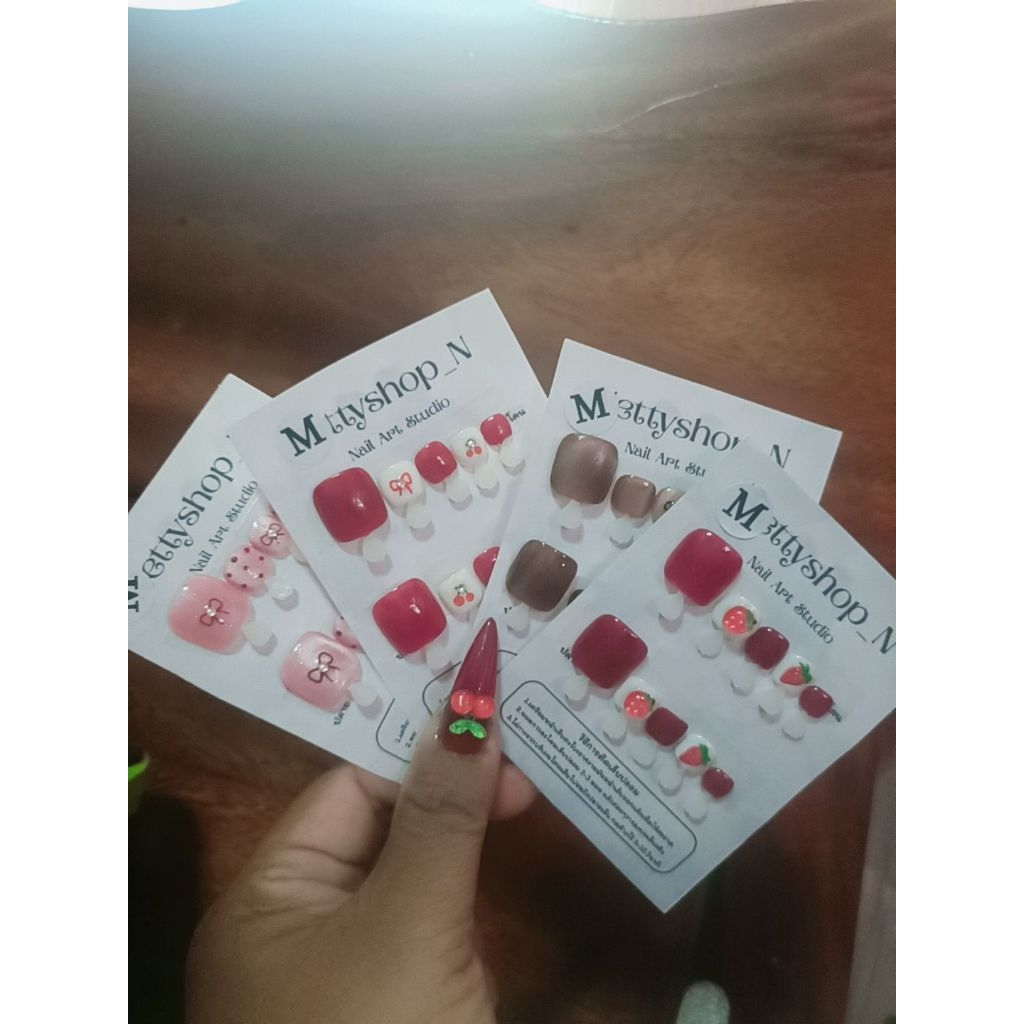 ฟรีกาวเล็บปลอม(เล็บเท้า)ไซส์M39บาท