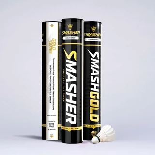 SMASHER GOLD ขนห่านแท้💯 ทนและถูก สปีด75/76 (ส่งด่วน เร็ว)