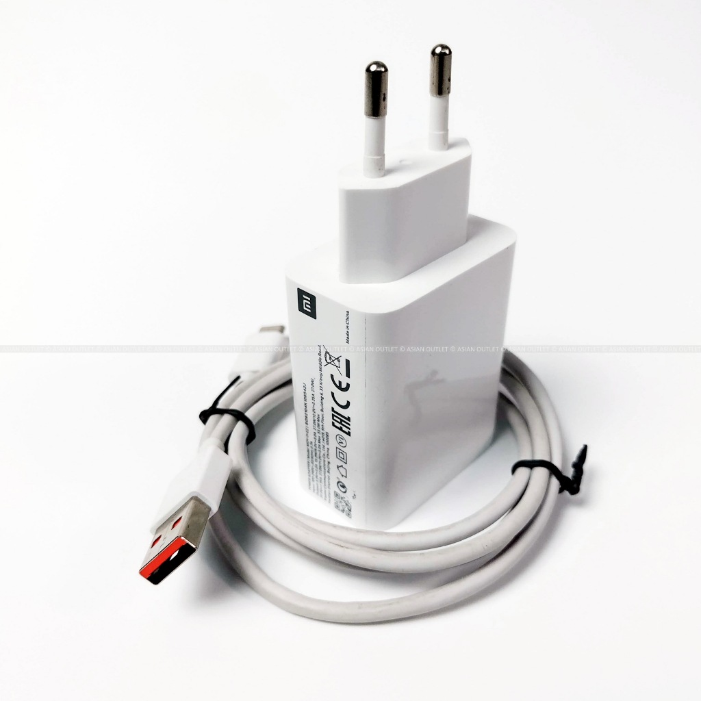 ชุดชาร์จ Xiaomi แท้ 33W MDY-11-EZ Mi Fast Charger พร้อมสายชาร์จ Turbo Charge มือสอง สภาพดี ใช้งานได้
