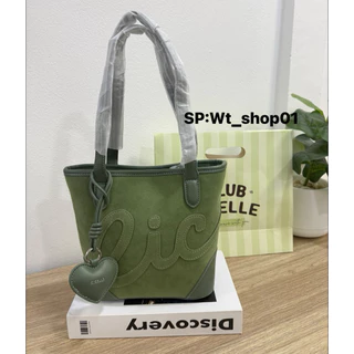 # c9981CICELLE CLUB COLLECTION ✨💚แบรนด์ CICELLE (ซี-เซล) กระเป๋าทรง tote กระเป๋าหนังกลับ กระเป๋าผู้หญิง กระเป๋า