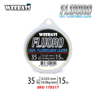 สายลีดเดอร์ สายหน้า WEEBASS FLUOROCARBON LEADER 100% (ตกปลาฟันคม)