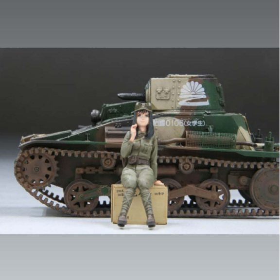 (🔴PRE-ORDER) 1/35 Rekisou Wotome Itsuka w/Type 94 Tankette Late Repaired Model Plastic Model ของแท้ 