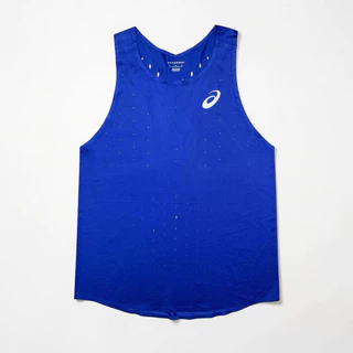 (LogoASlC)เสื้อกล้ามวิ่งทรงProEliteสีพื้นผ้ารูไร้ตะเข็บแห้งไว