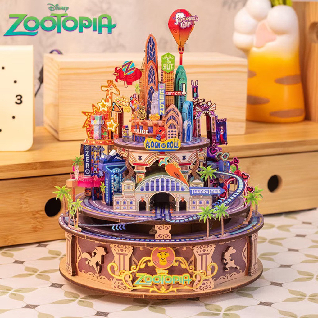 [พร้อมส่ง] บ้านกล่องดนตรี Zootopia Music Box🌟ลิขสิทธิ์แท้