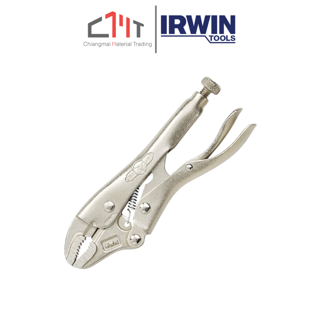 IRWIN คีมล็อคและตัดลวดปากโค้ง ขนาด 4" (100 mm.) No.T1002EL4 รุ่น 4WR4WR
