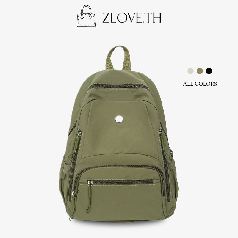 ZLOVE กระเป๋าสะพายคู่ สไตล์ใหม่ ความจุขนาดใหญ่ ผ้า Oxford กระเป๋าเป้สะพายหลังไหล่คู่ การเดินทาง กระเป๋านักเรียน