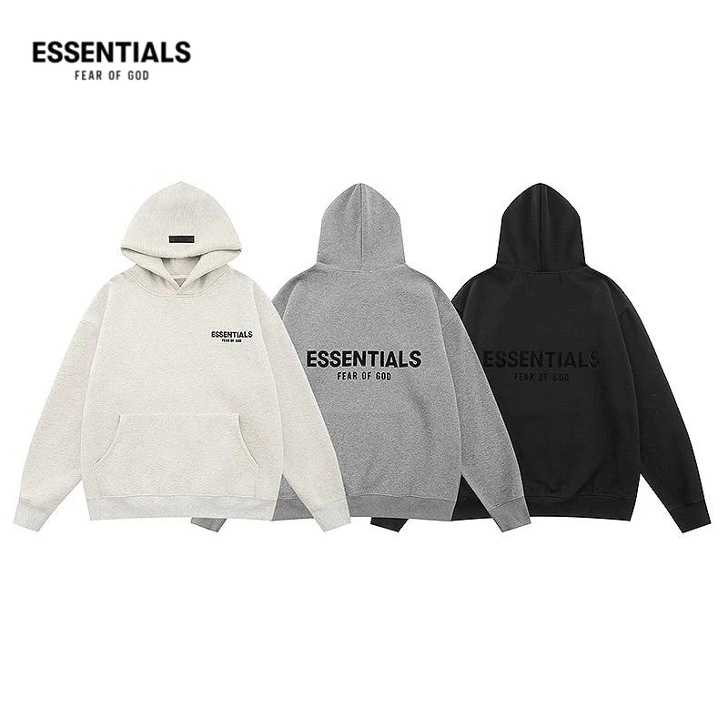 【ของแท้ 100 %】 ESSENTIALS Fear Of God SS22 Collection Hoodie