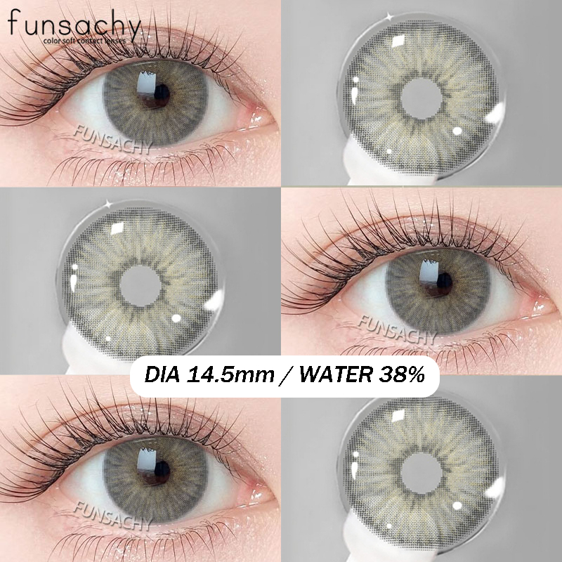 Lucifer คอนแทคเลนส์ คอนแทคเลนส์สี DIA14.5mm ตาโต คอนแทคเลนส์ยอดนิยม 1 คู่/2 ชิ้น การจัดส่งที่รวดเร็ว