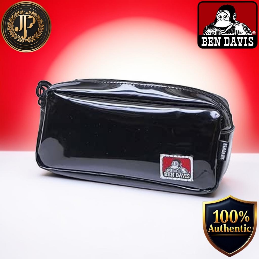 [Ben Davis] Box shaped pencil box Box Pen Pouch Enamel BOX PEN POUCH BDW-8485 ENBK