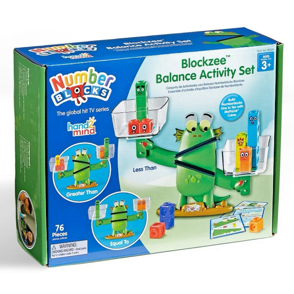 Numberblocks Blockzee Balance Activity Set กบ ตาชั่งคณิตศาสตร์ สอนมากกว่า น้อยกว่า เท่ากับ ของเล่นเสริมพัฒนาการ STEM