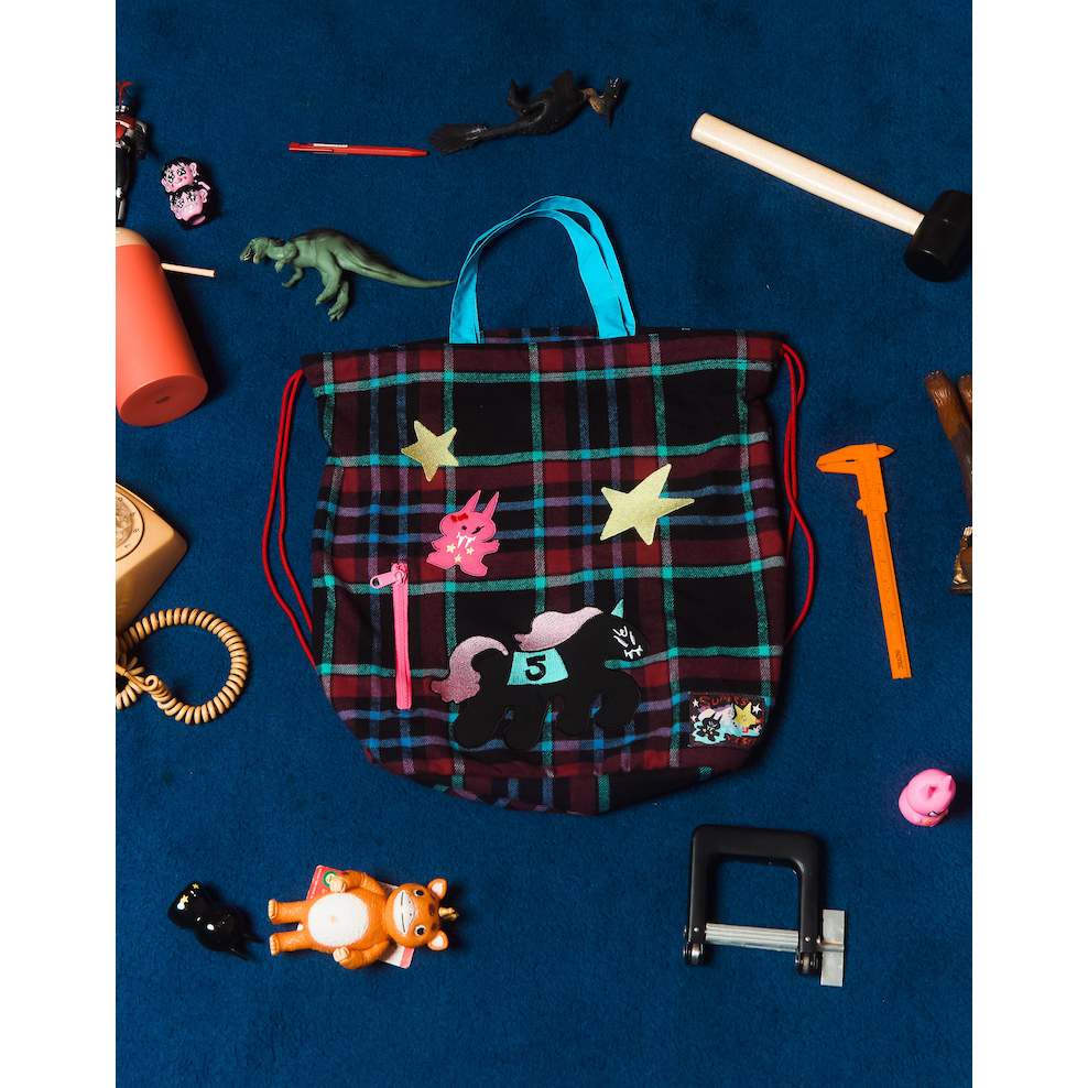 Super.5 x Y33Y33 - PARMA HAM >_0 Bag กระเป๋าเป้รูด (สี Nana)