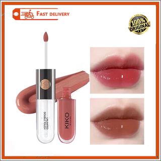 Kiko Milano Lip Gloss Unlimited Double Touch 6ml ลิปสติกลิปกลอสให้ความชุ่มชื้นและติดทนนานคู่ขนาด