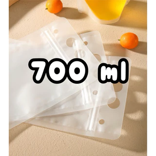 ส่งฟรี ถุงใส่น้ำ มีหูหิ้ว แบบซิปล็อก ก้นตั้งได้ (50 ใบ)