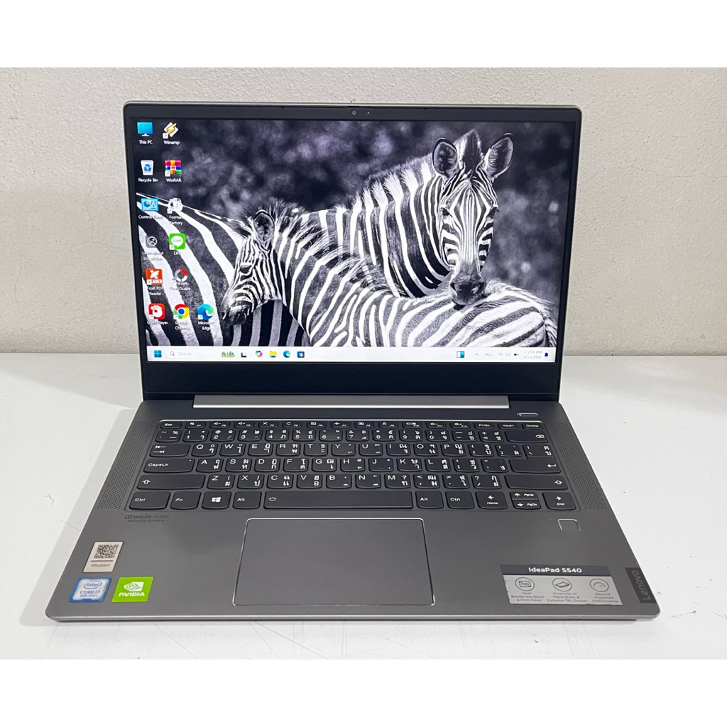 Lenovo S540 โน้ตบุ๊ค Notebook มือสอง สภาพสวย Core i7 Gen8 Ram12G M.2 512G จอ 14" การ์ดจอแยก ฟรีเมาส์