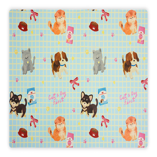 (ของแถม งดจำหน่าย) Mat for Cat&Dog first