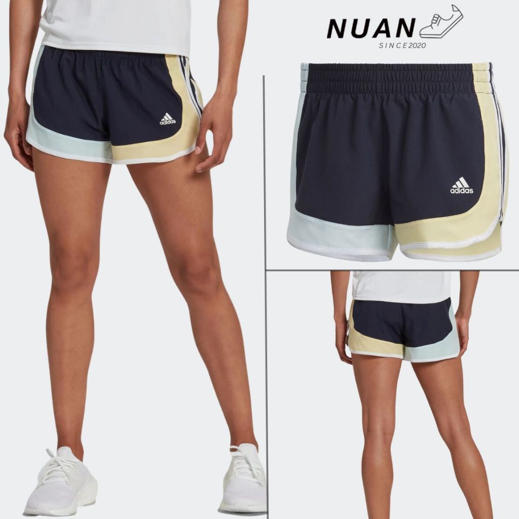กางเกงวิ่งผู้หญิง Marathon 20 Colorblock Running Shorts HC6310 การันตี ของเเท้ 100%