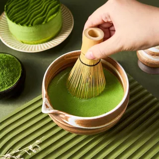 NEWผงมัทฉะ เกรดดีที่สุด อูจิ มัทฉะชาเขียว Qingxi Ruozhu Matcha Green Tea 35g กระปุก